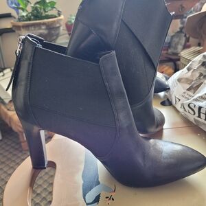 Franco Sarto Black Heeled Boots